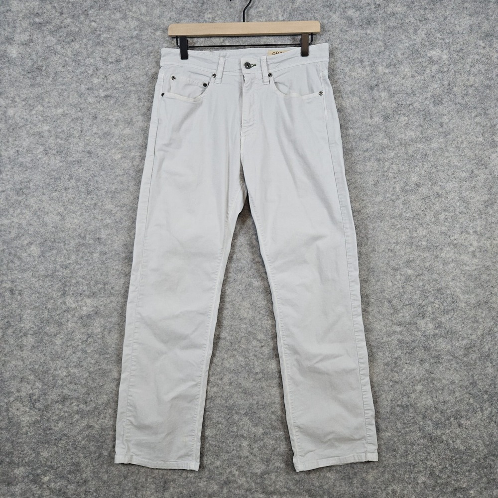 Orvis Men's Jeans Light Blue 32x30 (ACTUAL 31x28) Denim Straight Leg 5-Pocket